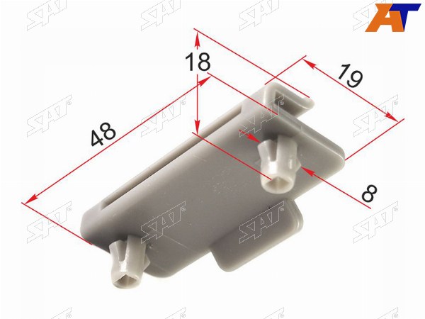 Клипса крепления фары TOYOTA HIGHLANDERKLUGER 00-07 низ (1 шт.)