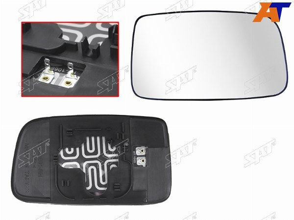 Полотно зеркала MITSUBISHI LANCER 03-10 RH с обогревом