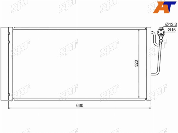 Радиатор кондиционера Mini Cabrio Cooper 09-15  Clubman Cooper 08-10  Countryman Cooper 10-17  Ha