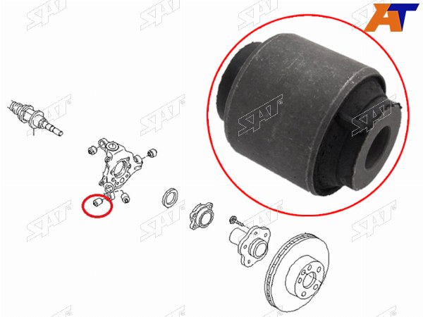 Сайлентблок задней цапфы №1 NISSAN MURANO Z50 2002-2007