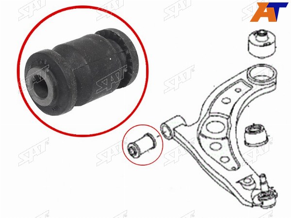 Сайлентблок переднего нижнего рычага передний TOYOTA PASSO 04-BB 06-RAV4 00-05DAIHATSU BOON M300