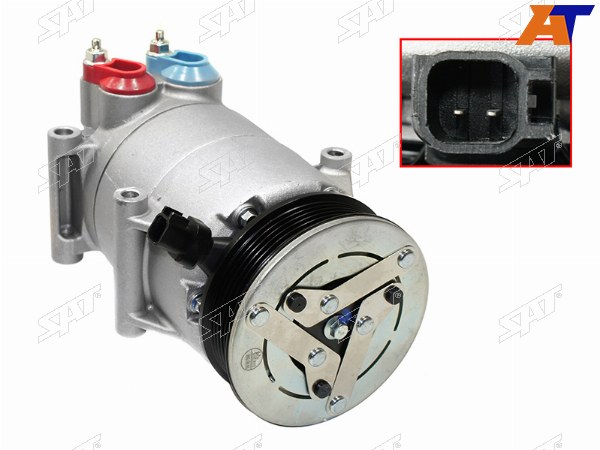 Компрессор кондиционера Ford Focus 14-19  Mondeo 07-15  Galaxy 06-15  S-MAX 06-15