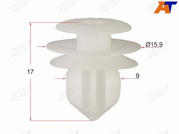 Клипса молдинга кузова TOYOTALEXUSHONDA (1 шт.)