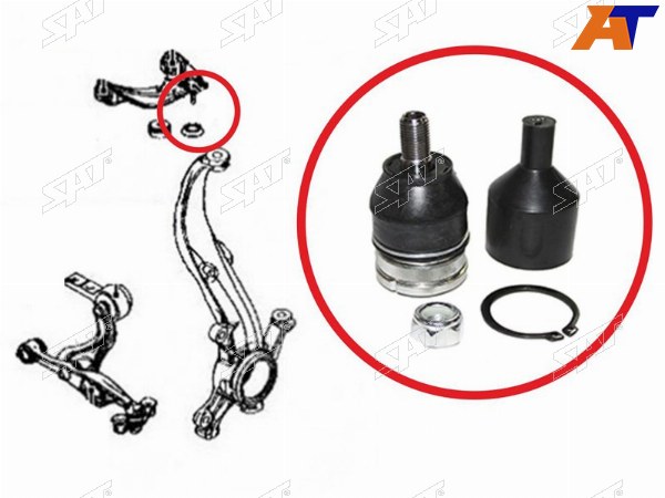 Шаровая опора верхнего рычага MAZDA 6ATENZA 2007-2014 LH=RH
