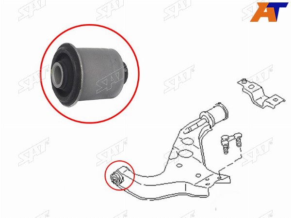 Сайлентблок переднего нижнего рычага передний NISSAN TERRANOPATHFINDERELGRANDINFINITY QX4 96-03