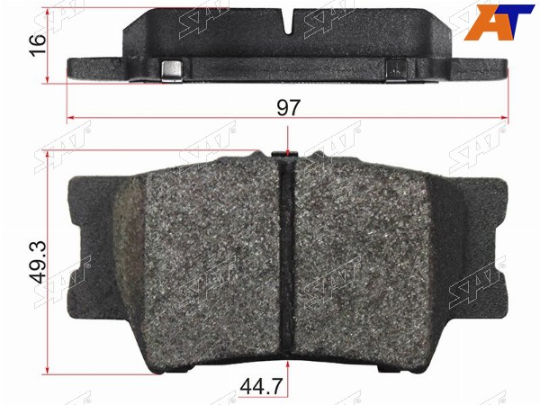 Колодки тормозные зад TOYOTA CAMRY 06-RAV4 05-