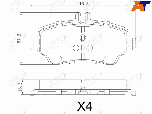 Колодки тормозные перед MERCEDES A-CLASS W168 97-04