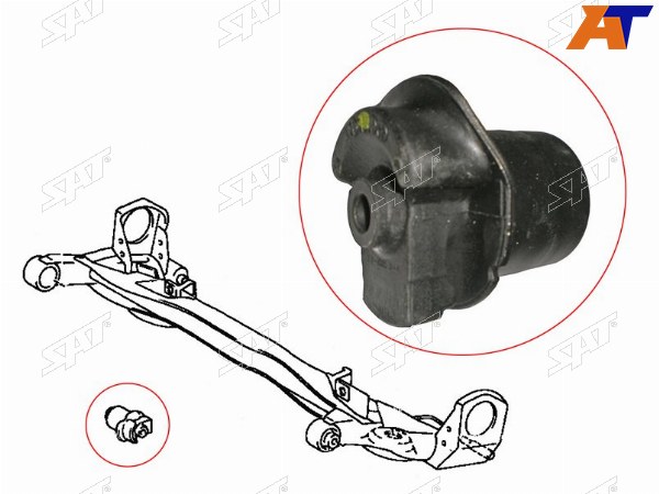 Сайлентблок задней балки TOYOTA NADIAGAIAIPSUMPICNICSIENNA 97-03