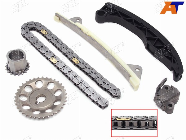 Комплект цепи ГРМ 1KR-FE TOYOTADAIHATSU 05- (на 1NZ не подойдет)