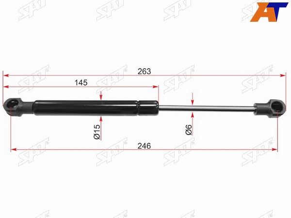 Амортизатор капота VOLVO S60 00-09S80- 98-06XC70 02-07