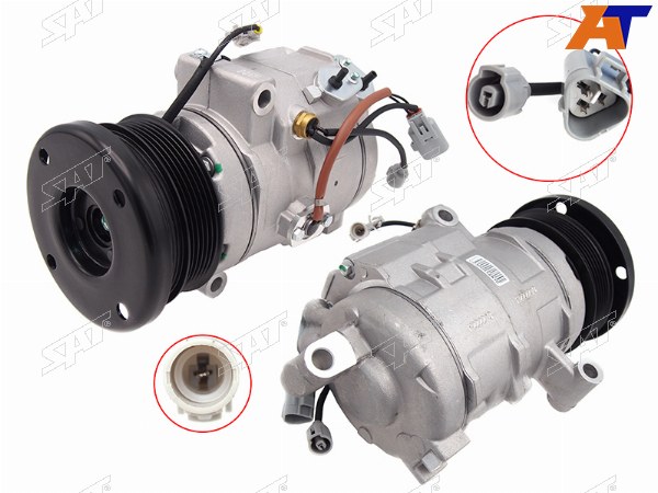 Компрессор кондиционера Toyota Land Cruiser (J200) 07-21  Lexus LX450d 15-  LX570 07-