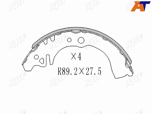 Колодки тормозные зад LIFAN SMILYGEELY OTAKA