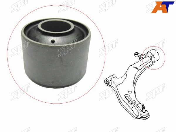 Сайлентблок RR переднего нижнего рычага NISSAN ADWIGROADALMERASYLPHYPULSARSUNNY 00-