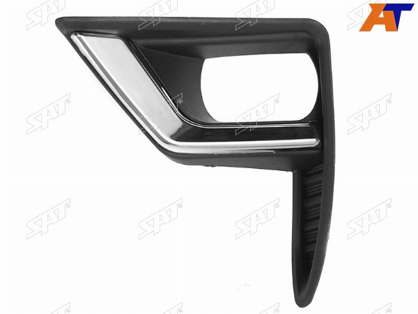 Оправа ПТФ TOYOTA LAND CRUISER PRADO 150 17-20 LH с хром молдингом