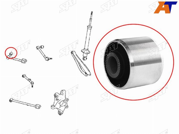 Сайлентблок заднего поперечного рычага TOYOTA MARK X 04-09CROWNMAJESTA 03-08LEXUS GS303543460