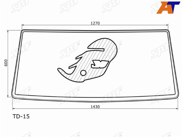 Молдинг лобового стекла Toyota Land Cruiser Prado (J70) 87-96