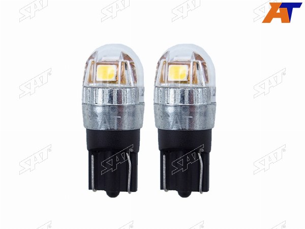 Лампа дополнительного освещения 12V W5W 1W120LM Canbus LED 6000-6500K, белая (Комплект 2 шт.)