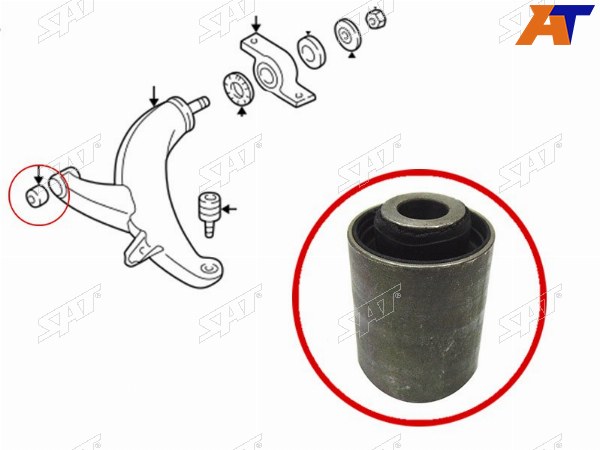 Сайлентблок переднего рычага передний SUBARU FORESTERIMPREZALEGACY 92-03