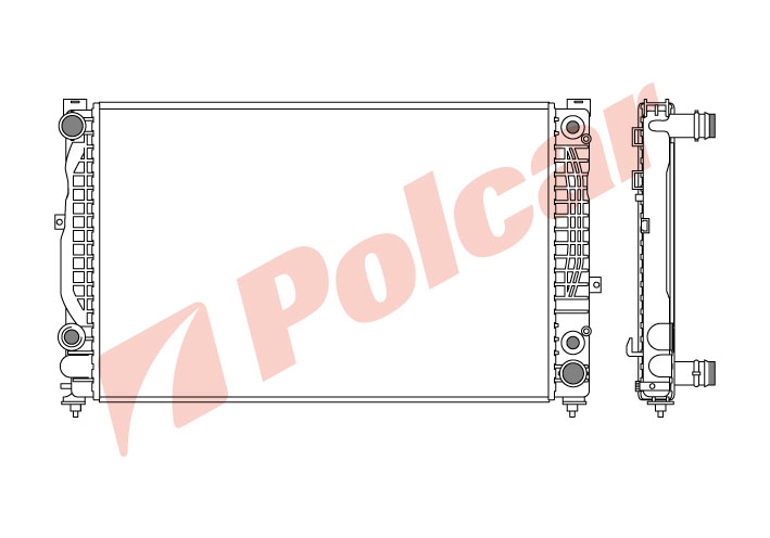 132408-6 A4A6 1194-0296 26-28 РАДИАТОР 632X398 A +-C  AI2125