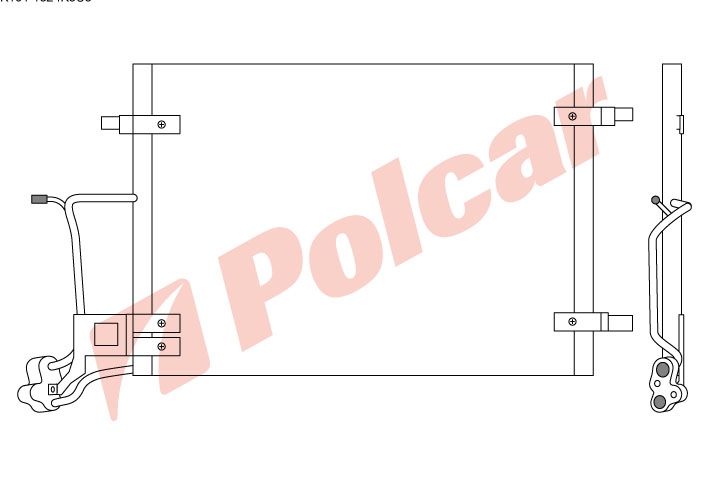 1324K8C3 A4PAS B5 95- (09,97-) БD РАД.КОНДИЦИОНЕРA  610X420X19