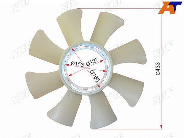 Крыльчатка вентилятора  MITSUBISHI CANTERFUSO 95-06 6D31