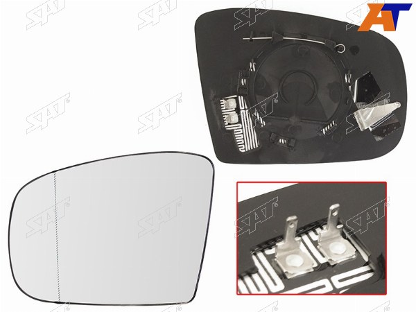 Полотно зеркала MERCEDES GL X164 06-08GLK X204 08-10M W163 01-05 LH асферическое с обогревом