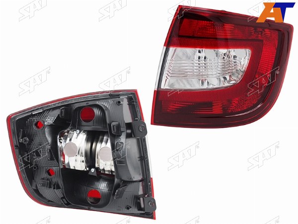 Фонарь задний SKODA RAPID 12-20 RH тёмно красный