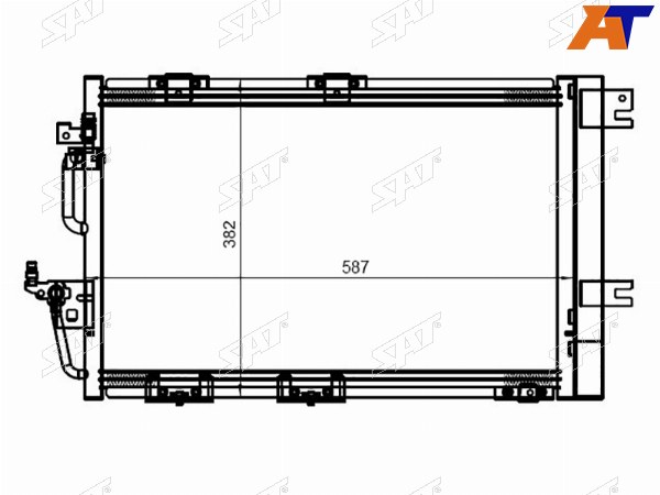 Радиатор кондиционера Opel Astra 04-13  Zafira 05-14  Astra Family 11-14  Astra GTC 04-15
