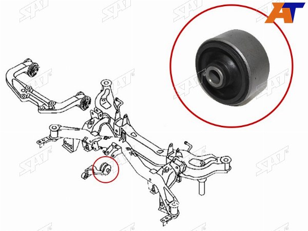 Сайлентблок заднего дифференциала MAZDA 6ATENZA 02-08