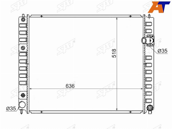 Радиатор Infiniti FX35 08-12  EX25 11-13  EX35 07-13  EX37 07-13