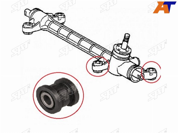 Сайлентблок рулевой рейки TOYOTA RUNXALLEXSPACIO 00-06COROLLAFIELDER 00-12AXIOALTIS 06-12WILL