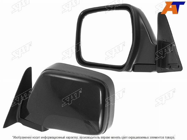 Зеркало TOYOTA LAND CRUISER 80 90-98 LH механическое черное LHD