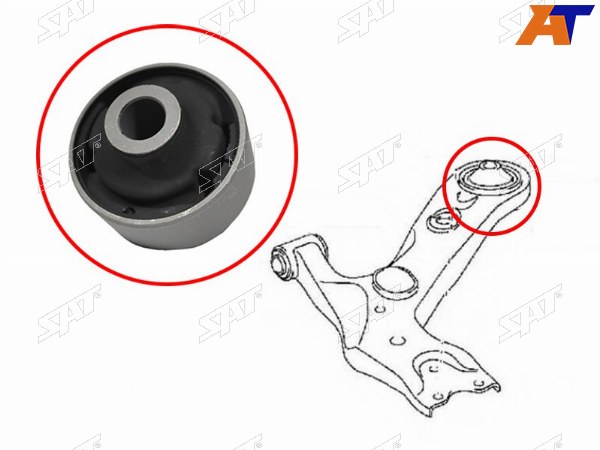 Сайлентблок переднего рычага задний TOYOTA RAV4 05-ESTIMAPREVIATARAGO 06-ALPHAR