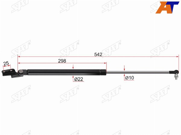 Амортизатор крышки багажника SUBARU FORESTER SH5 08-13 RH