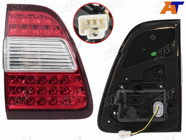 Фонарь в крышку багажника TOYOTA LAND CRUISER 100 05-07 LH диодная