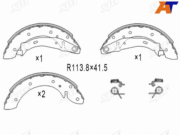 Колодки тормозные зад PEUGEOT PARTNER 06- барабан