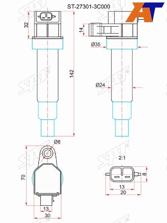 Катушка зажигания HYUNDAI EQUUS 09-IX55 11-GENESIS 08-13KIA SORENTO 09-OPIRUSG6DG4KE