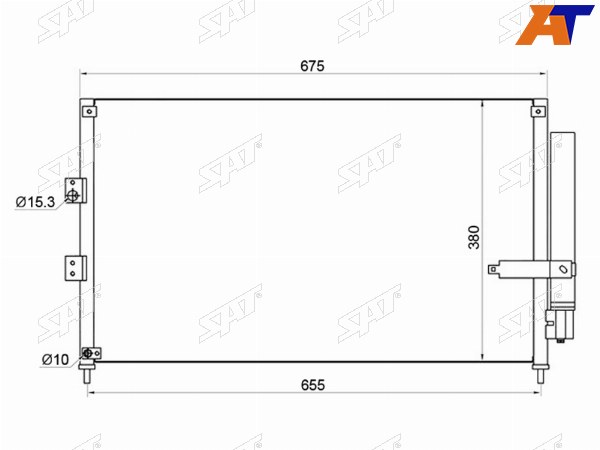 Радиатор кондиционера Honda Civic 05-12  Civic USA 05-08