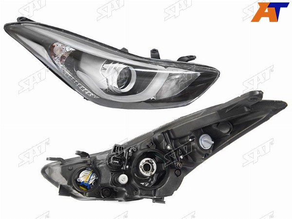 Фара HYUNDAI ELANTRA V 14-16 RH линза, диодная