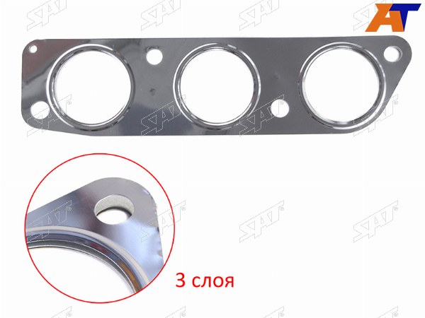 Прокладка выпускного коллектора MITSUBISHI OUTLANDERPAJEROMONTERO SPORT 6B31 3.0 V6 09- (LH=RH)