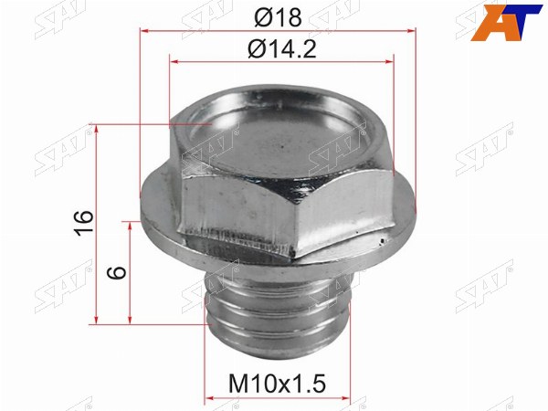 Пробка сливная TOYOTA MANY