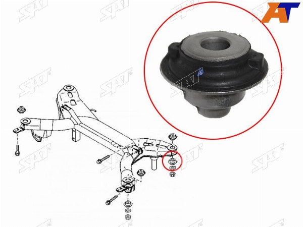 Сайлентблок задней балки MAZDA 6ATENZA 02-12