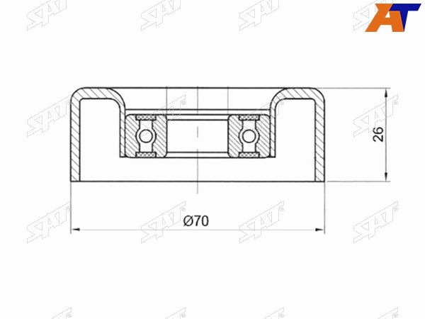 Ролик приводного ремня натяжителя HYUNDAI I30SANTA FETUCSONKIA SPORTAGE 2,0D