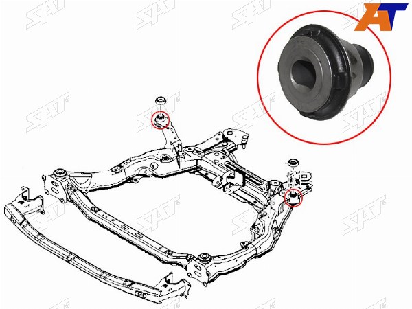 Сайлентблок передней балки  MAZDA 6 GH 2008-2013