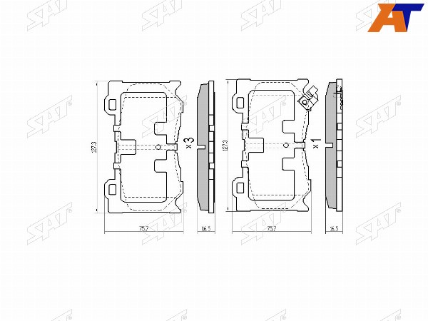 Колодки тормозные перед INFINITI FX3545