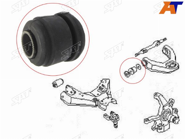 Сайлентблок верхнего рычага Nissan Datsun  Terrano D21 87-95