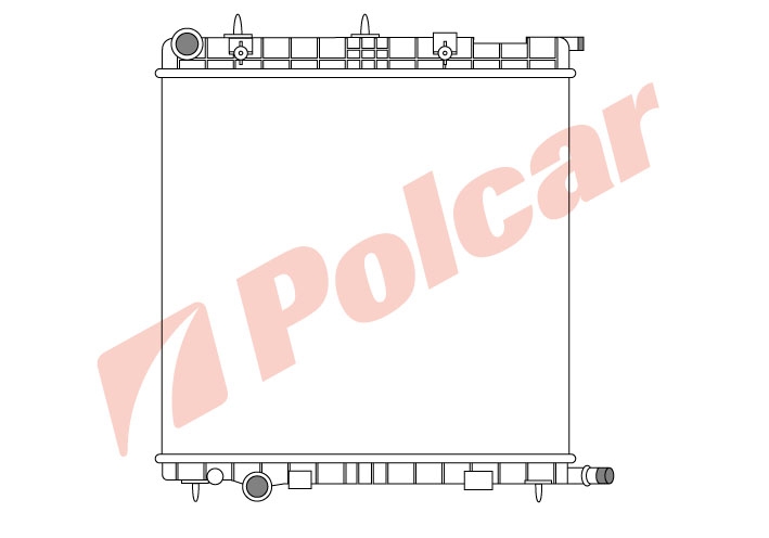231508-2 C3 02- РАДИАТОР  400Х380 1.11.41.6 M +-C   PE2293; CN2188