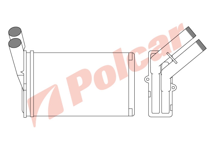 2324N8-1 ZXBERLINGOPARTNERXSARAXANTIA306 91- РАДИАТОР ПЕЧКИ