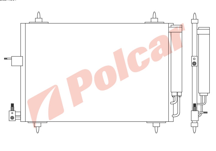 2327K8C1 XSARAXSARA PICASSO 00- РАДИАТОР КОНДИЦИОНЕРА   CN5173