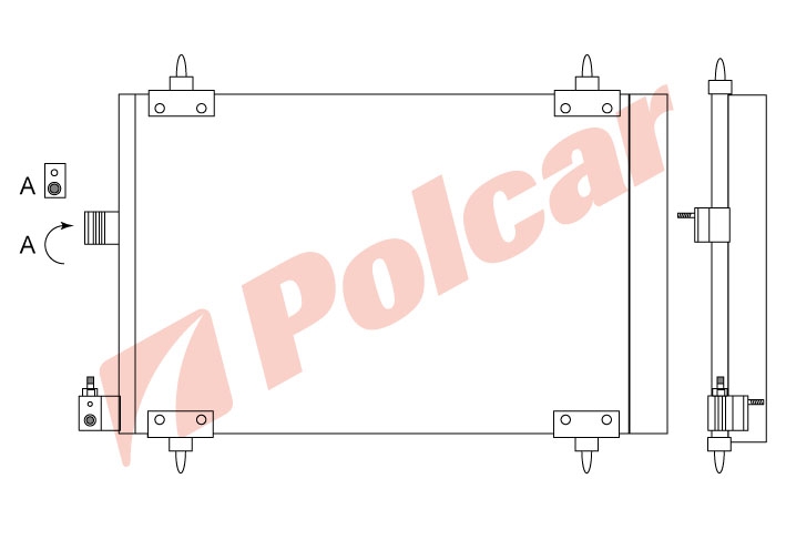 2327K8C2 XSARAXSARA PICASSO406607 00- РАДИАТОР КОНДИЦИОНЕРА